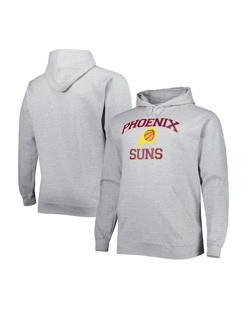 Men's Heathered Gray Phoenix Suns Big and Tall Heart and Soul Pullover Hoodie $42.39 Sweatshirt