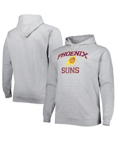 Men's Heathered Gray Phoenix Suns Big and Tall Heart and Soul Pullover Hoodie $42.39 Sweatshirt