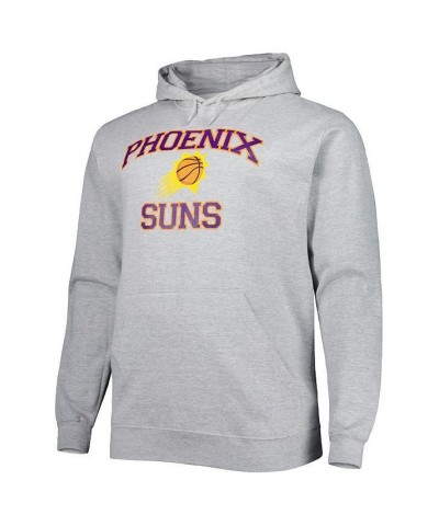 Men's Heathered Gray Phoenix Suns Big and Tall Heart and Soul Pullover Hoodie $42.39 Sweatshirt