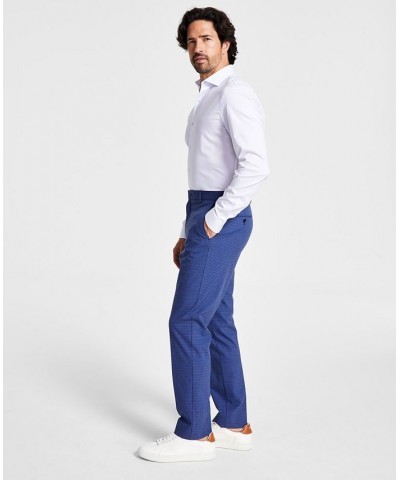 Men's Modern-Fit TH Flex Stretch Plaid Dress Pants PD04 $26.40 Pants