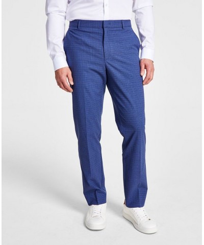 Men's Modern-Fit TH Flex Stretch Plaid Dress Pants PD04 $26.40 Pants