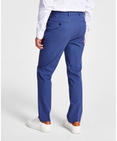 Men's Modern-Fit TH Flex Stretch Plaid Dress Pants PD04 $26.40 Pants