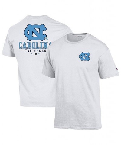 Men's White North Carolina Tar Heels Stack 2-Hit T-shirt $26.54 T-Shirts