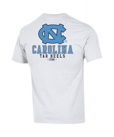 Men's White North Carolina Tar Heels Stack 2-Hit T-shirt $26.54 T-Shirts