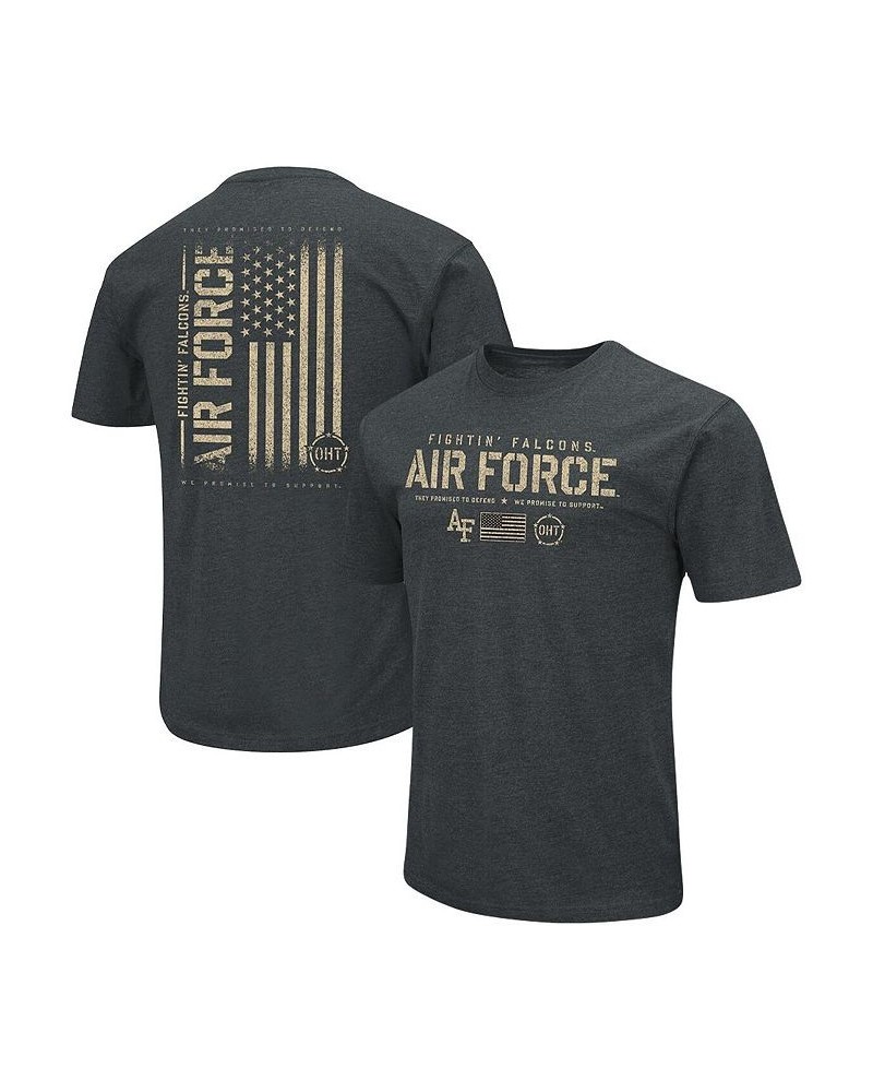 Men's Heathered Black Air Force Falcons OHT Military-Inspired Appreciation Flag 2.0 T-shirt $18.90 T-Shirts