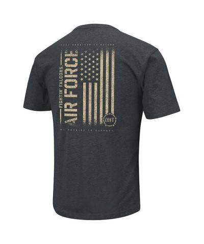 Men's Heathered Black Air Force Falcons OHT Military-Inspired Appreciation Flag 2.0 T-shirt $18.90 T-Shirts