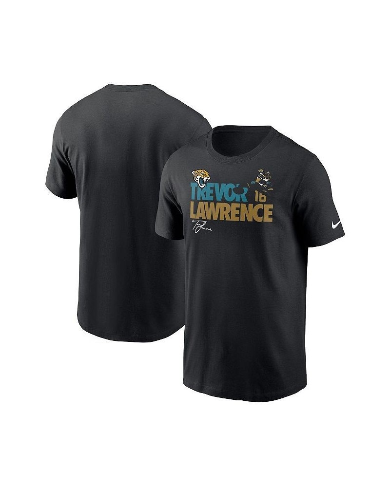 Men's Trevor Lawrence Black Jacksonville Jaguars Player Graphic T-shirt $18.90 T-Shirts