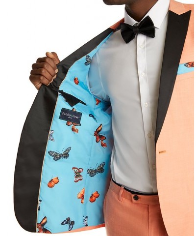 Men's Slim-Fit Tuxedo Jacket Orange $60.48 Suits