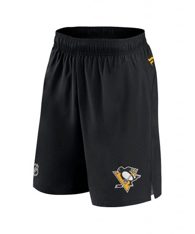 Men's Branded Black Pittsburgh Penguins Authentic Pro Rink Shorts $41.24 Shorts