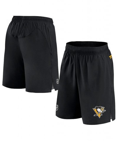 Men's Branded Black Pittsburgh Penguins Authentic Pro Rink Shorts $41.24 Shorts