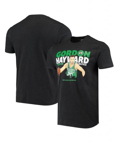 Men's Gordon Hayward Heathered Black Boston Celtics Player Graphic T-shirt $21.00 T-Shirts