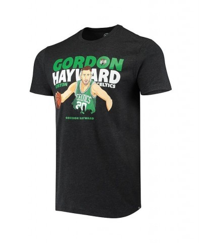 Men's Gordon Hayward Heathered Black Boston Celtics Player Graphic T-shirt $21.00 T-Shirts