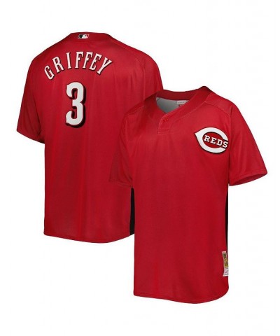 Men's Ken Griffey Jr. Red Cincinnati Reds Cooperstown Collection Mesh Batting Practice Jersey $70.00 Jersey