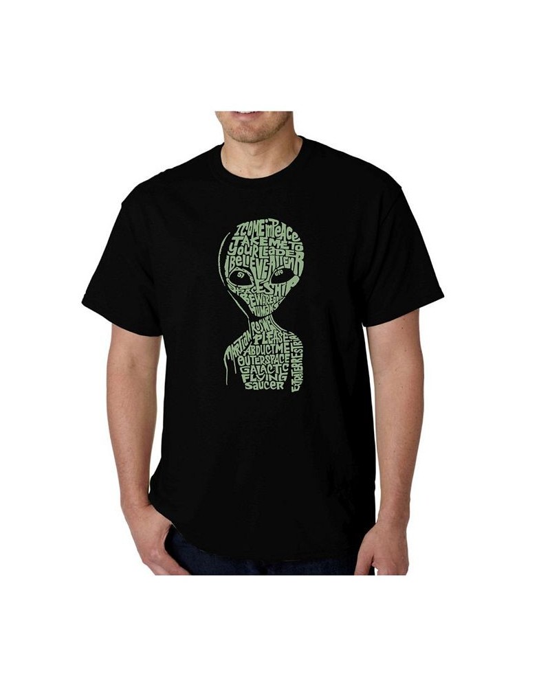 Mens Word Art T-Shirt - Area 51 Black $14.35 T-Shirts