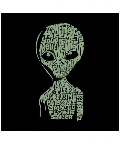 Mens Word Art T-Shirt - Area 51 Black $14.35 T-Shirts