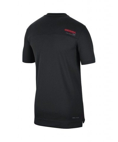 Men's Black Georgia Bulldogs 2022 Coaches UV Performance T-shirt $35.99 T-Shirts