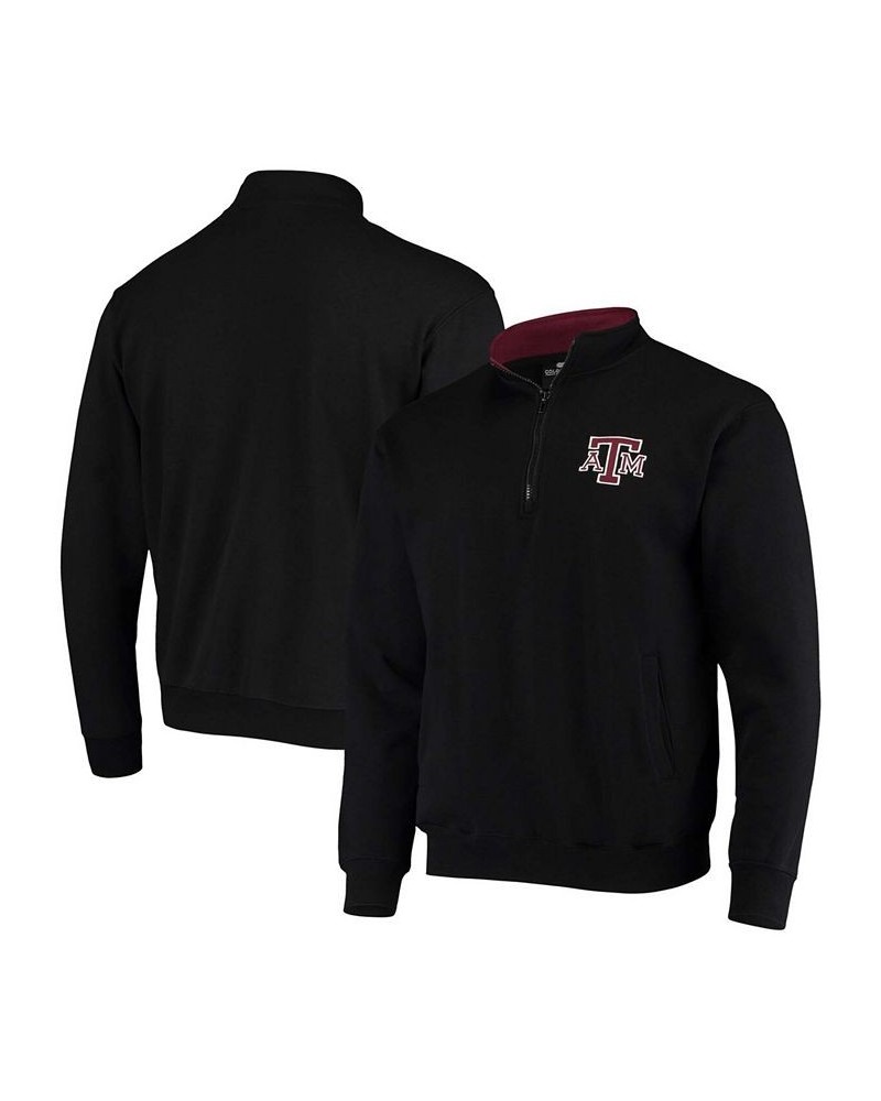 Men's Black Texas A M Aggies Tortugas Logo Quarter-Zip Jacket $28.80 Sweatshirt