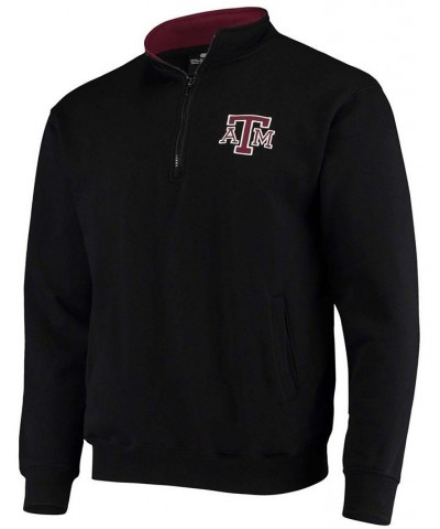 Men's Black Texas A M Aggies Tortugas Logo Quarter-Zip Jacket $28.80 Sweatshirt