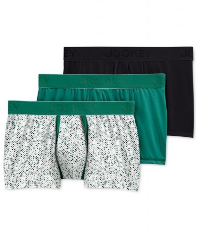 Men's Chafe Proof Pouch Cotton Stretch Trunk, Pack of 3 Green $23.00 Underwear