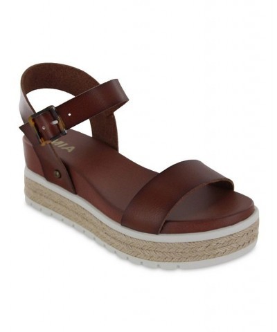 Women's Kiera Sandal Brown $39.60 Shoes