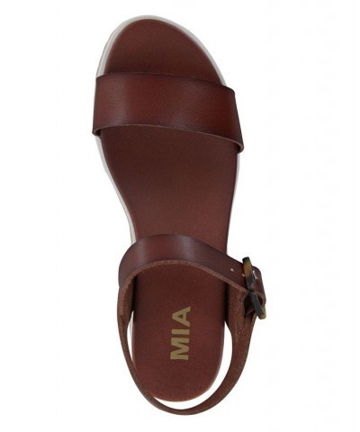 Women's Kiera Sandal Brown $39.60 Shoes