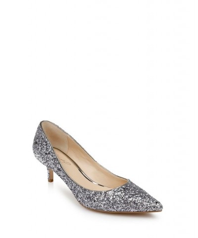 Women's Royalty Evening Pumps Smoke Chunky Glitter $42.57 Shoes