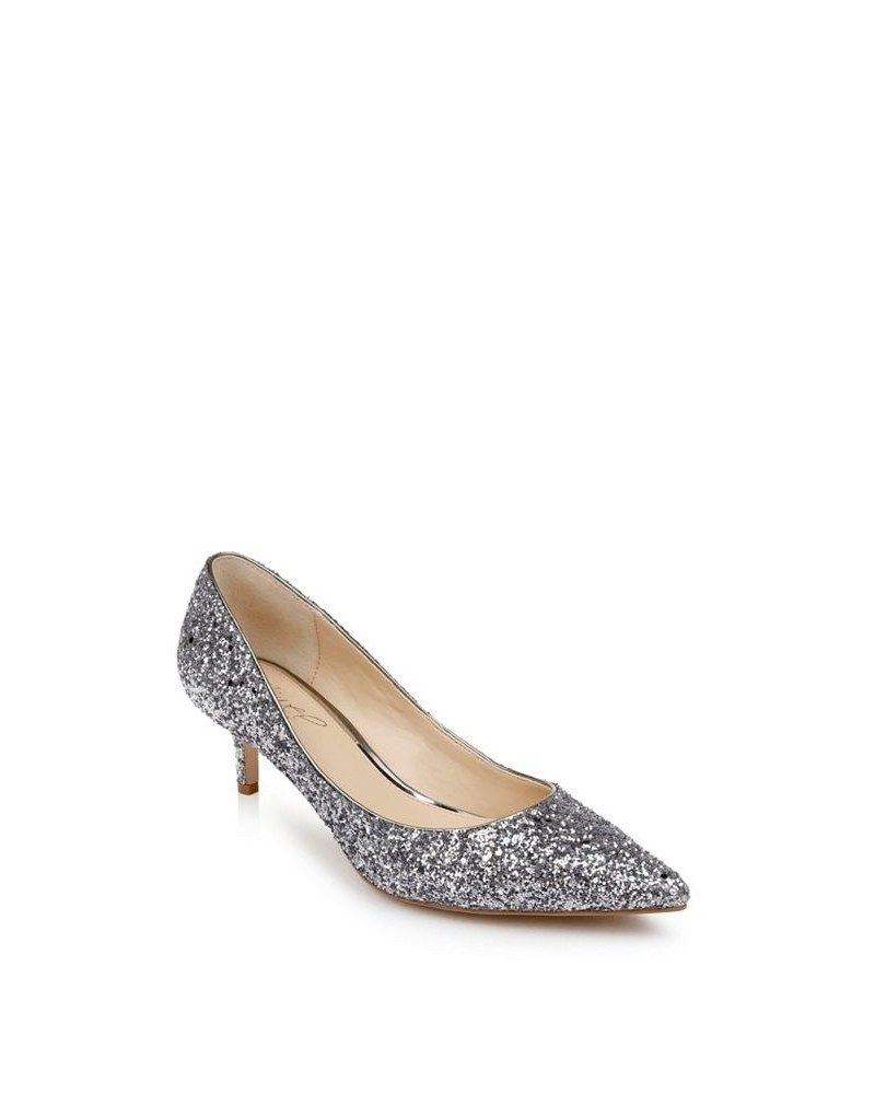 Women's Royalty Evening Pumps Smoke Chunky Glitter $42.57 Shoes