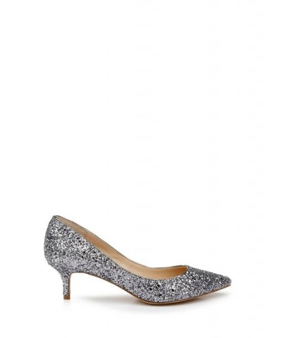 Women's Royalty Evening Pumps Smoke Chunky Glitter $42.57 Shoes