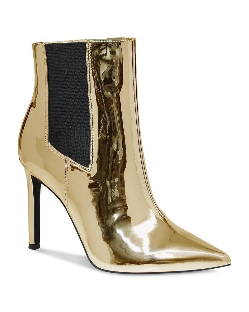 Katalina Pointed-Toe Booties Gold $21.57 Shoes