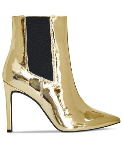 Katalina Pointed-Toe Booties Gold $21.57 Shoes