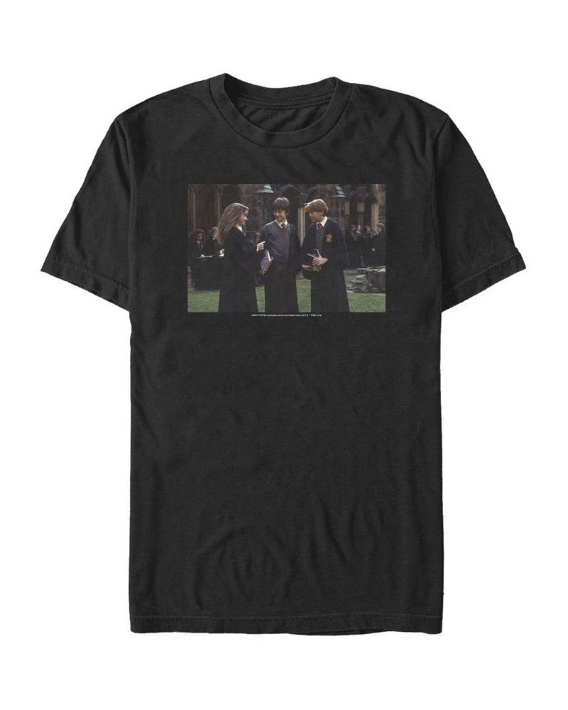 Men's The Trio Short Sleeve Crew T-shirt Black $16.80 T-Shirts