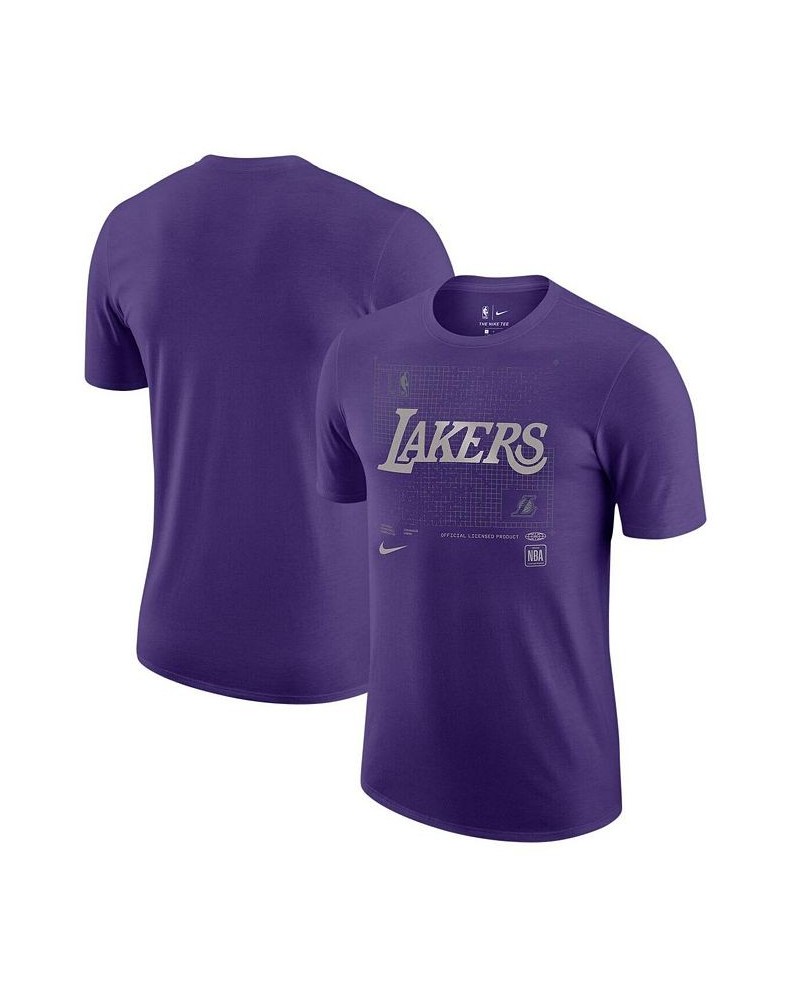 Men's Purple Los Angeles Lakers Courtside Chrome T-shirt $22.39 T-Shirts