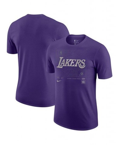 Men's Purple Los Angeles Lakers Courtside Chrome T-shirt $22.39 T-Shirts