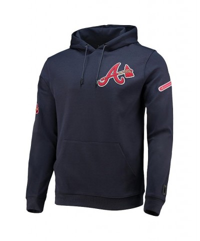 Men's Navy Atlanta Braves Team Logo Pullover Hoodie $41.80 Sweatshirt