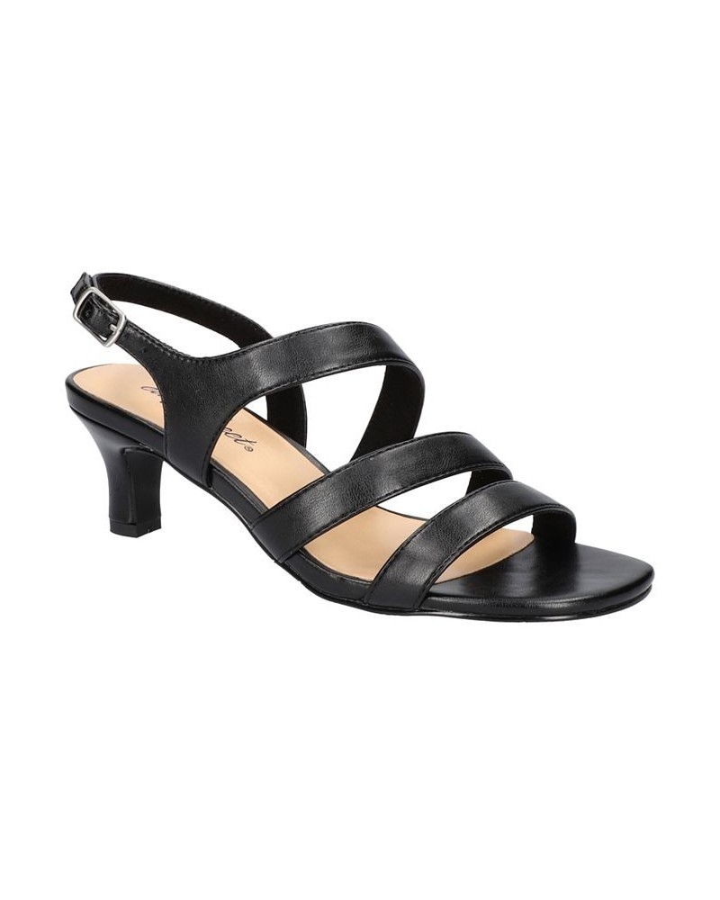 Women's Como Heeled Sandals Black $40.50 Shoes