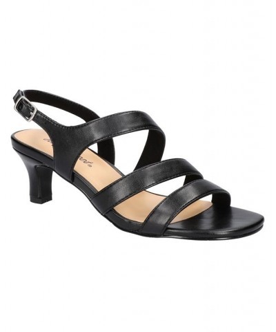 Women's Como Heeled Sandals Black $40.50 Shoes