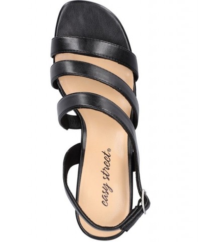 Women's Como Heeled Sandals Black $40.50 Shoes