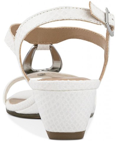 Carmeyy Wedge Sandals White $38.23 Shoes