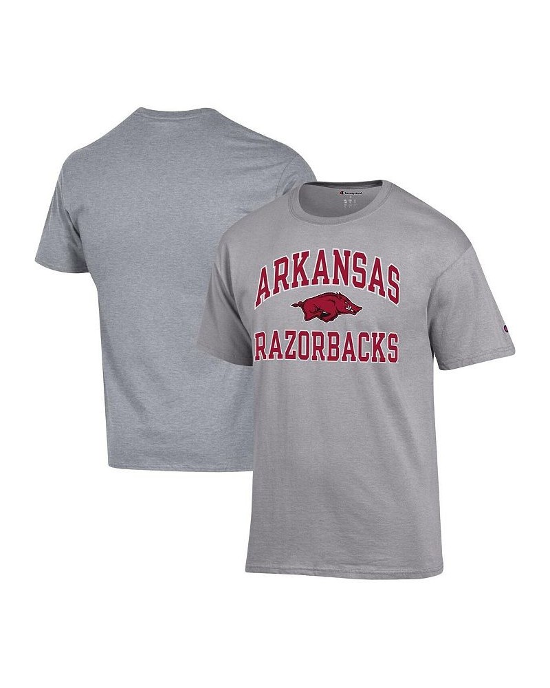 Men's Heather Gray Arkansas Razorbacks High Motor T-shirt $22.79 T-Shirts