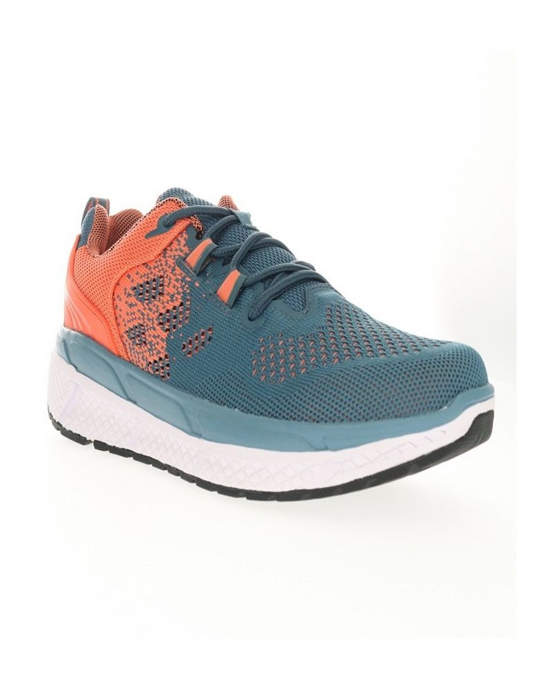 Women's Ultra Lace Up Sneakers Teal, Coral $56.38 Shoes