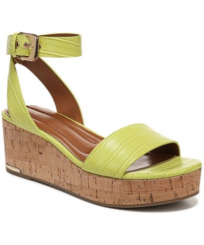 Presley Espadrille Wedge Sandals Green $57.20 Shoes