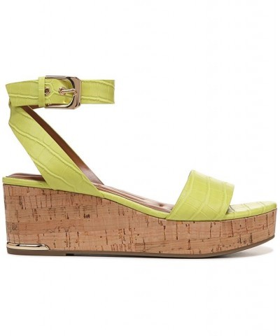 Presley Espadrille Wedge Sandals Green $57.20 Shoes