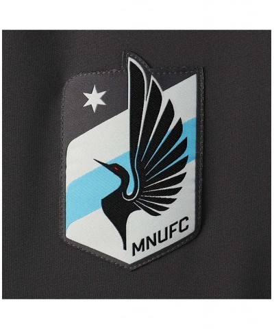 Men's Gray Minnesota United FC 2020 On-Field Anthem Full-Zip Jacket $49.39 Jackets