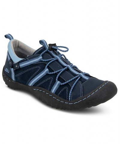 Women's Synergy Bungee Lace-Up Sporty Sneakers Blue $41.87 Shoes