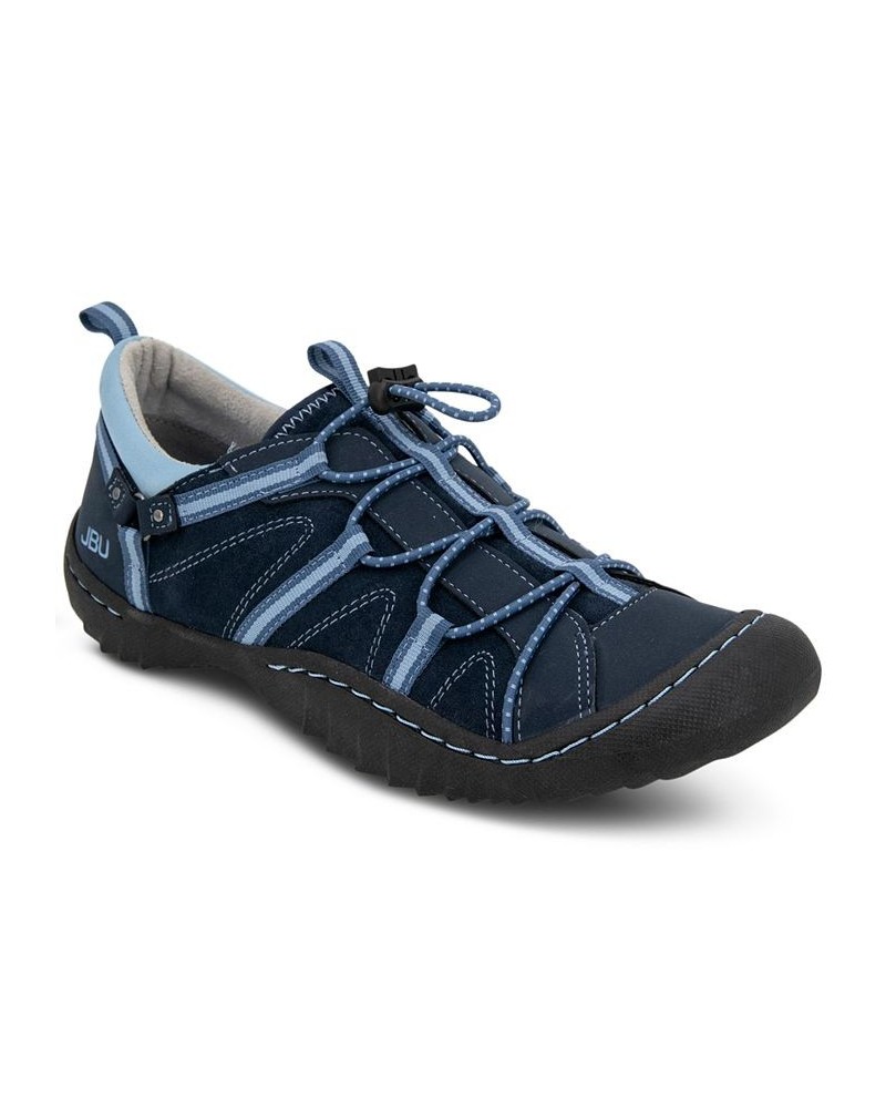 Women's Synergy Bungee Lace-Up Sporty Sneakers Blue $41.87 Shoes