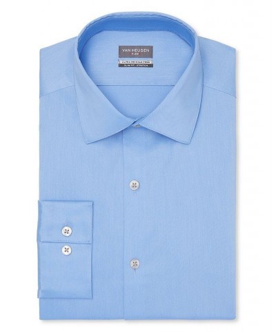 Men's Flex Collar Slim Fit Dress Shirt Blue $20.13 Dress Shirts