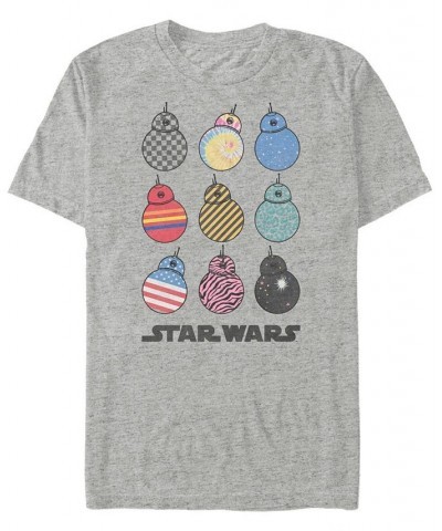 Star Wars Men's Rise of Skywalker Crazy BB-8's T-shirt Gray $15.05 T-Shirts