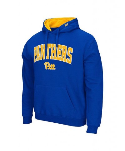 Men's Royal Pitt Panthers Arch & Team Logo 3.0 Pullover Hoodie $24.00 Sweatshirt