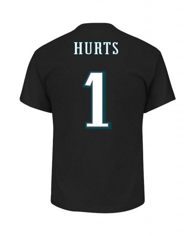 Men's Jalen Hurts Black Philadelphia Eagles Super Bowl LVII Big and Tall Name and Number T-shirt $33.05 T-Shirts