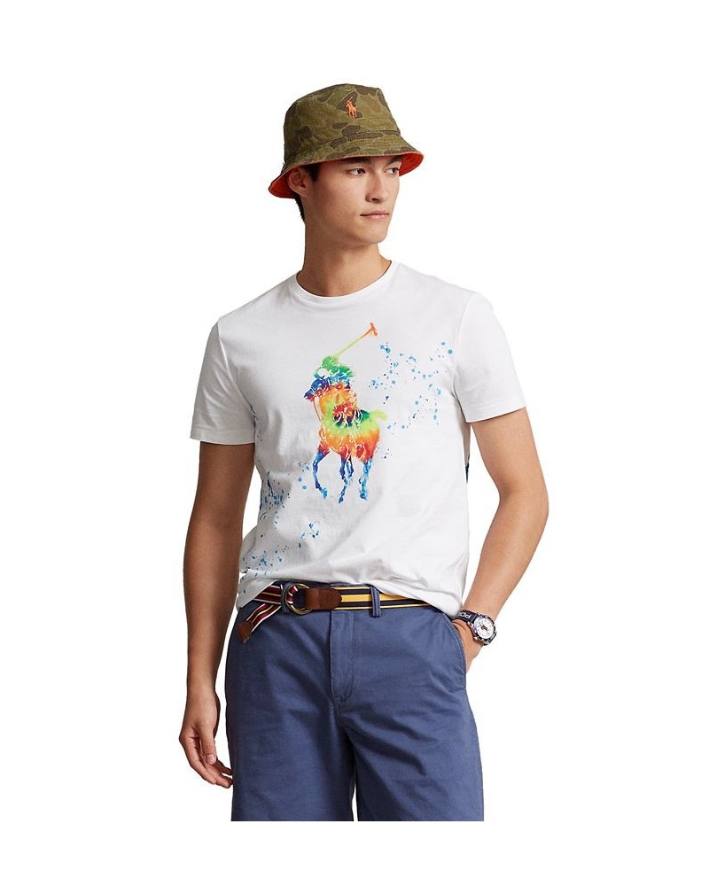 Men's Classic-Fit Big Pony Jersey T-Shirt White $36.70 T-Shirts